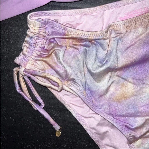 Victoria’s Secret Lilac Cotton Candy Side Tie High Waisted Bikini Bottom, M - Picture 3 of 6